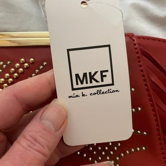 NWT MFK Womens L Satchel Bag Purse Western Fringe Concealed Carry Shoulder Strap - Picture 3 of 16